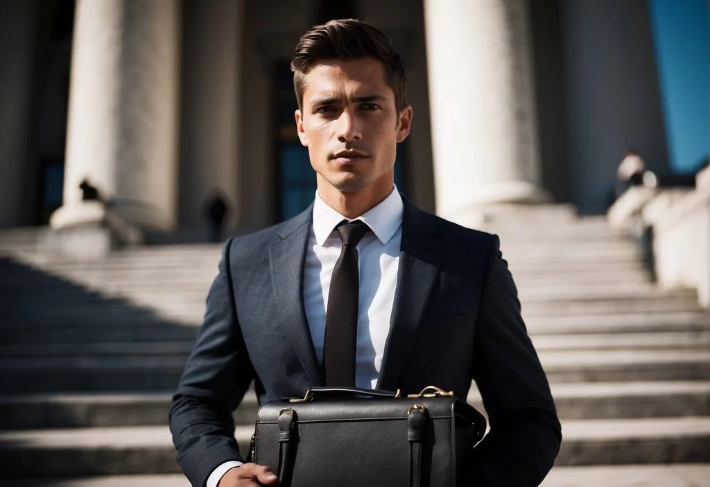 Law Student Aesthetic: Dressing for Success in Law School 2024 2 law student in suit
