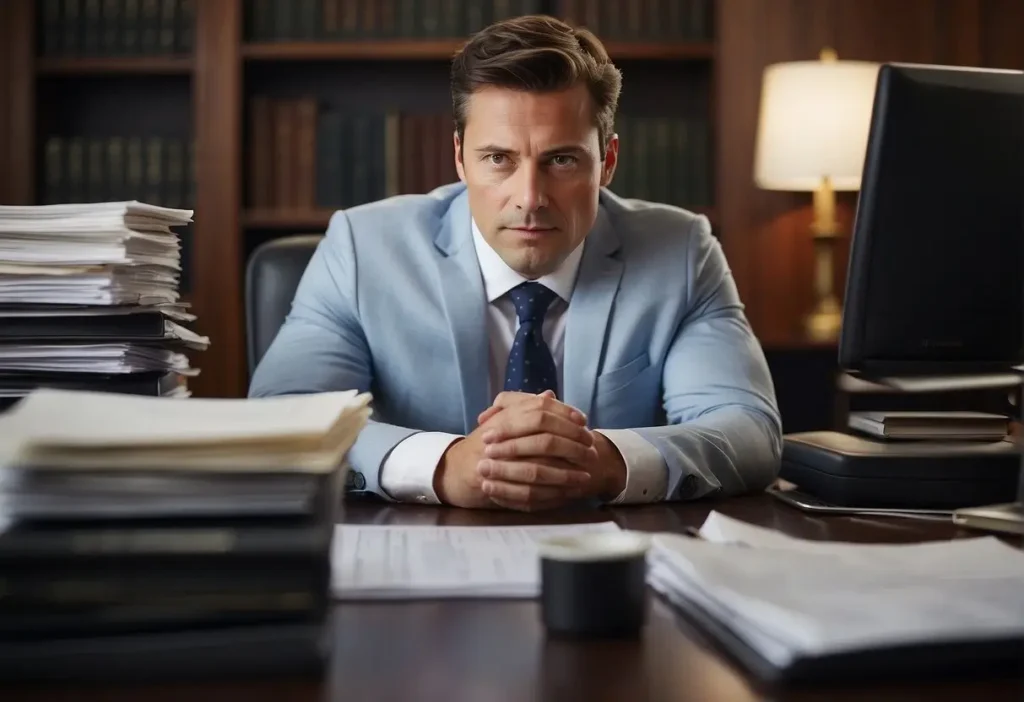 Partition Disputes? How a Lawyer Can Save You Thousands! 2 lawyer thinking about client case in his office