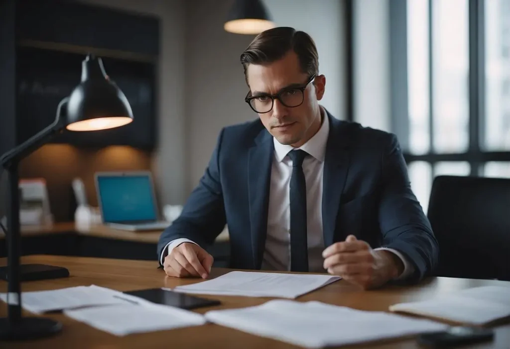 Do You Know Your Rights? Why an Employment Discrimination Lawyer is Crucial 4 A lawyer reviewing employment discrimination laws and cases in a modern office setting