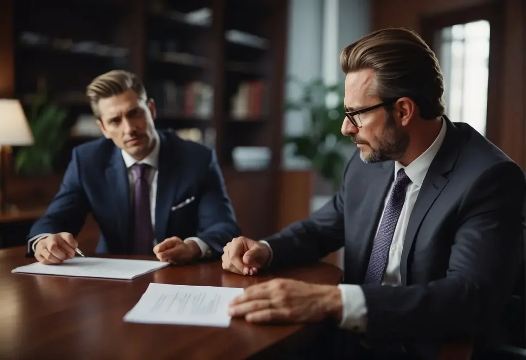 What Does An Art Lawyer? Their Role In The World Of Art 2024 2 art lawyer talking to to an client in office